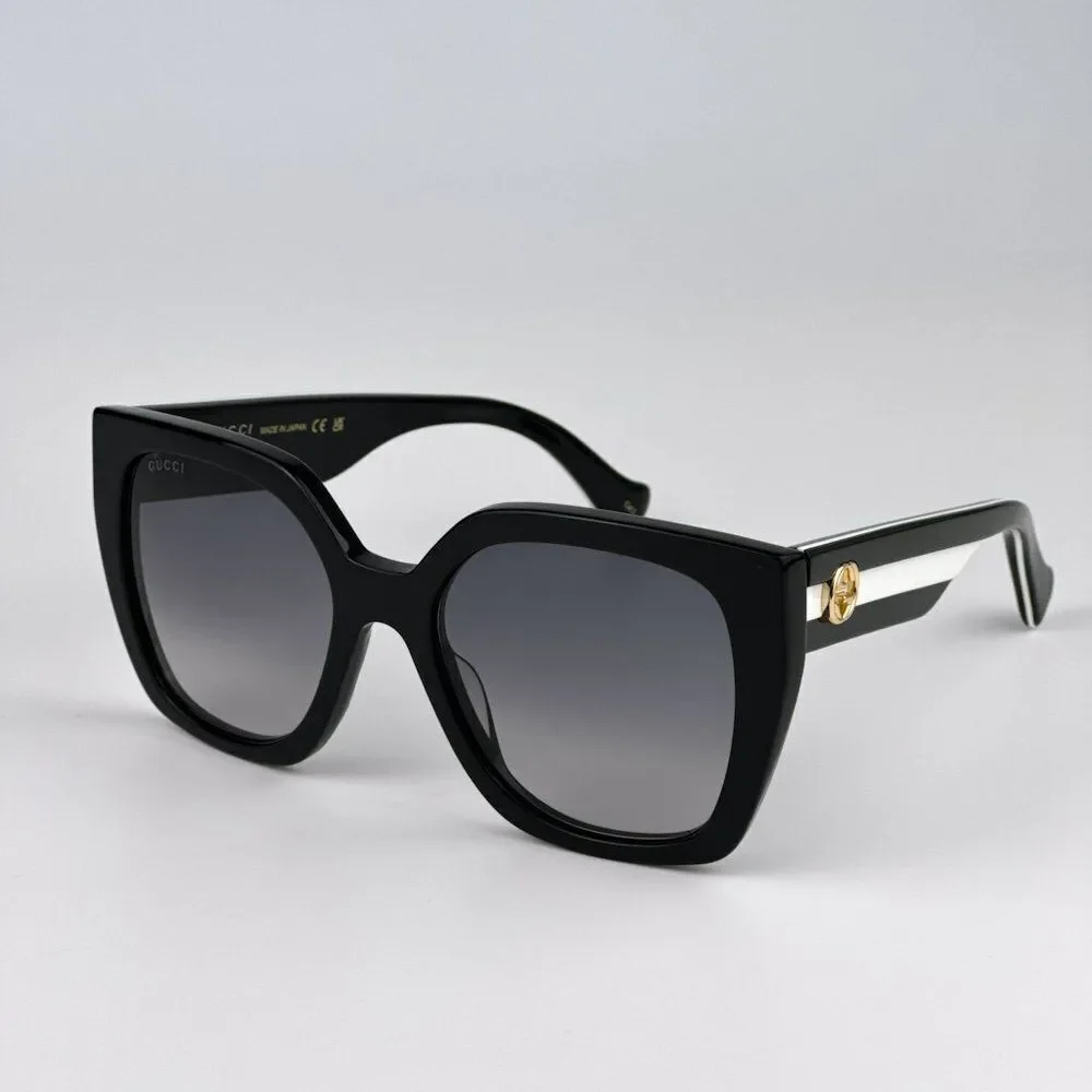 NEW Gucci GG1300S 004 Black Gray Gradient Square Women Sunglasses GG 1300S